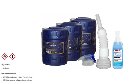 60l mannol hydrauliköl hydro - mannol,