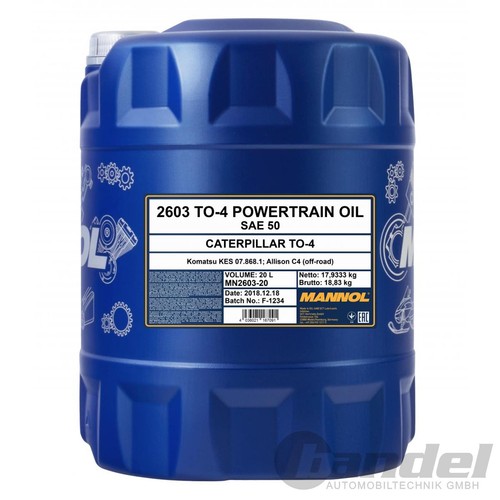 20l mannol powertrain - 20l, sae