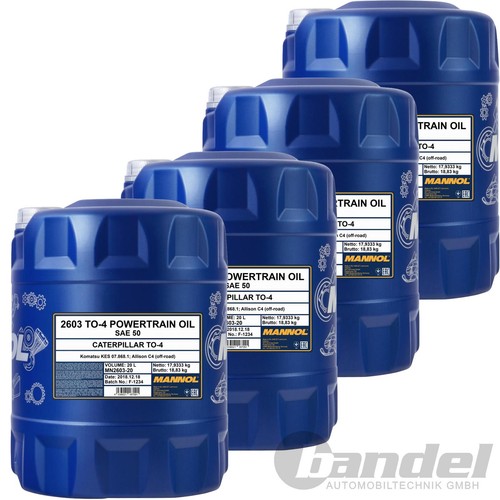 20l mannol powertrain - mannol, to-4